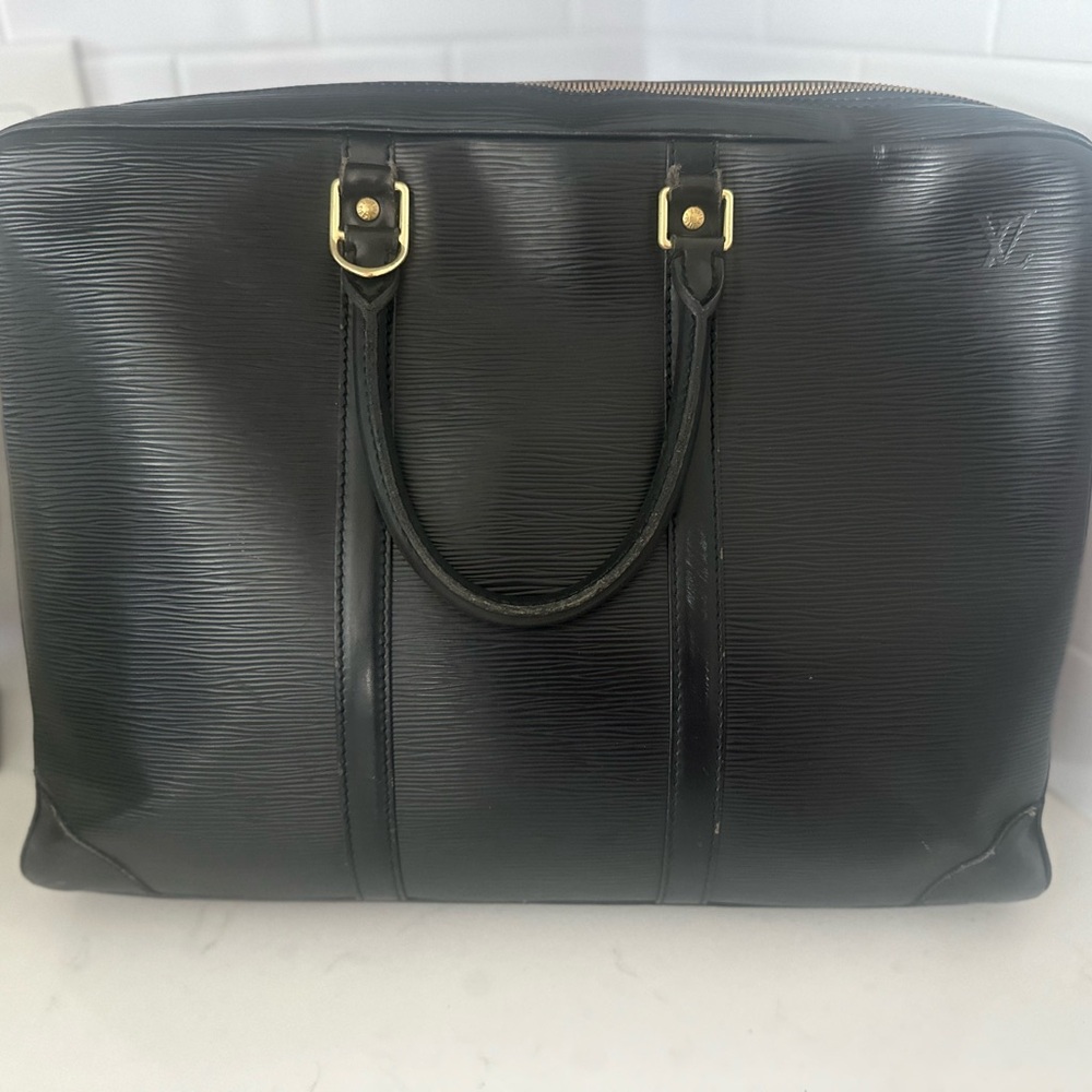 Louis Vuitton Black Epi Porto document voyage